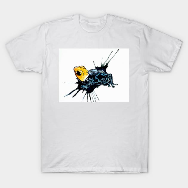 "Fantastic Dad" N. Fantastica Dart Frog & Tadpole Watercolor T-Shirt by Gyngr-art